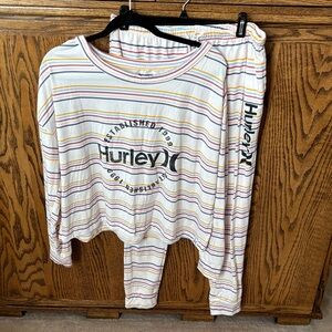 Hurley Multicolor Striped Lounge Set